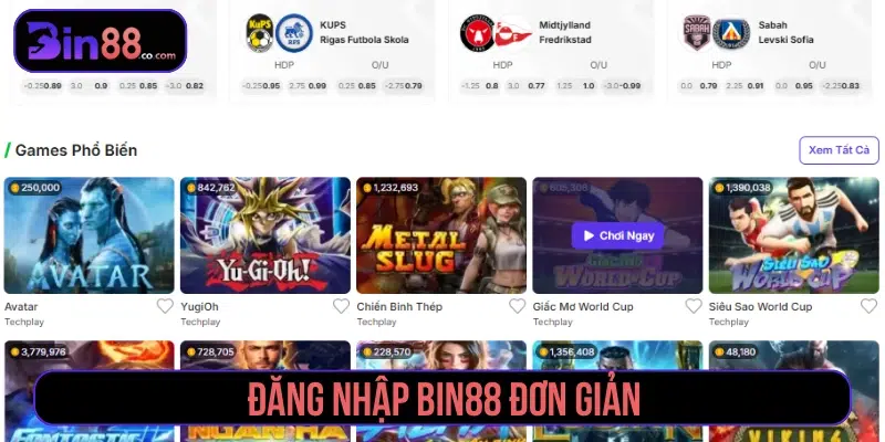 Hướng Dẫn Đăng Nhập BIN88 Nhanh, Thao Tác 1 Phút Đăng nhập Bin88