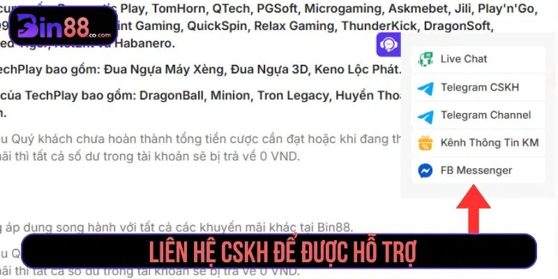 Người chơi không đăng nhập được có thể liên hệ CSKH 