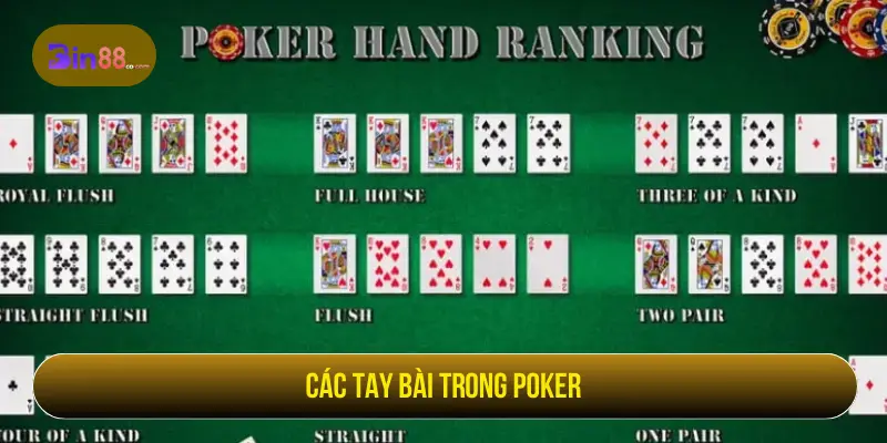 Các tay bài trong poker